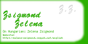 zsigmond zelena business card